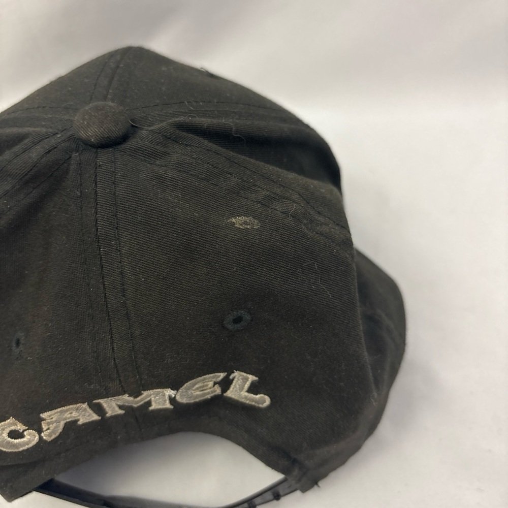 VINTAGE Camel Cigarettes Hat Mens OS Black White Joe Camel Snapback Cap 90s Hat - Picture 6 of 10